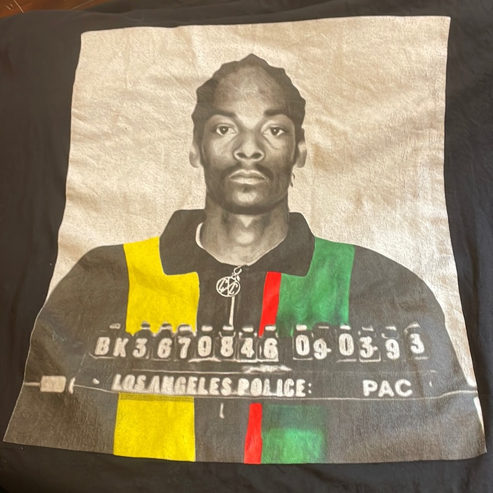 Smart Blanks 90’ Legends TuPac Black Mug Shot T-shirt